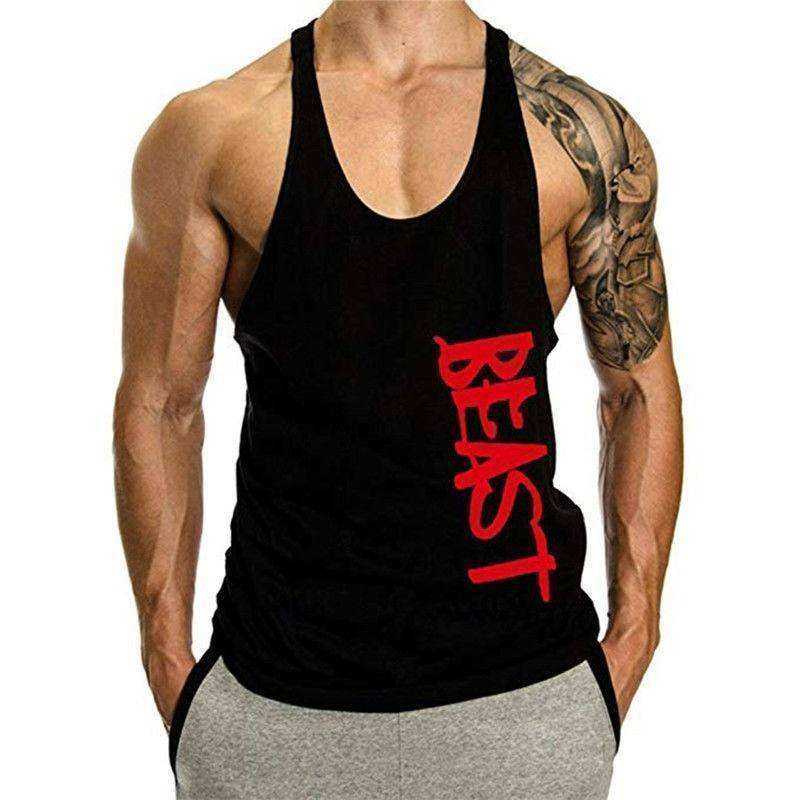 Beast Aesthetic Apparel Stringer Fitness Muscle Shirt alechie store